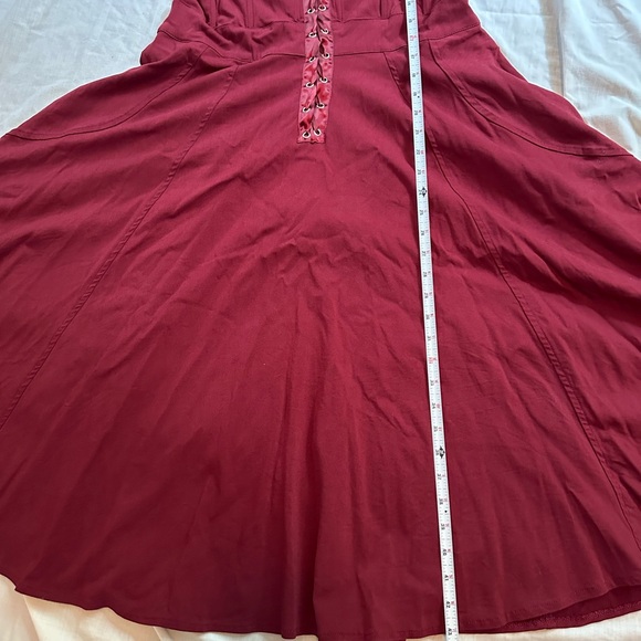 Unique Vintage Corset Midi Dress Renaissance Faire Cosplay Fairy Pirate Poetcore - Picture 11 of 11